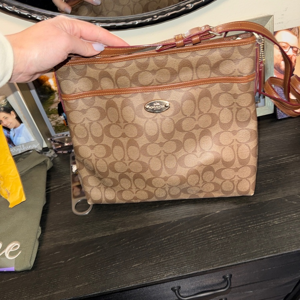 Coach Brown Signature Crossbody Bag